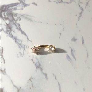 Maria Tash CZ Flower Prong Navel Jewelry